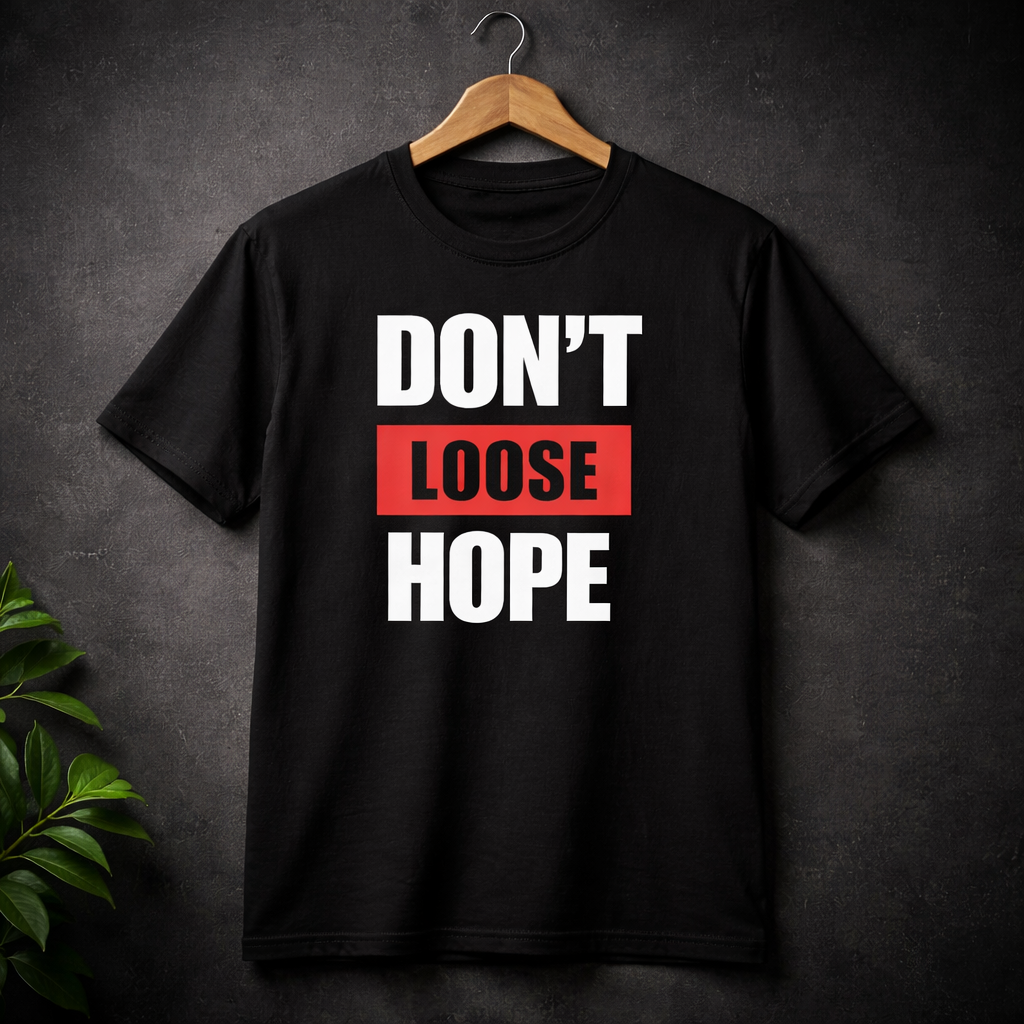 Don’t Lose Hope – Premium Unisex Motivational T-Shirt