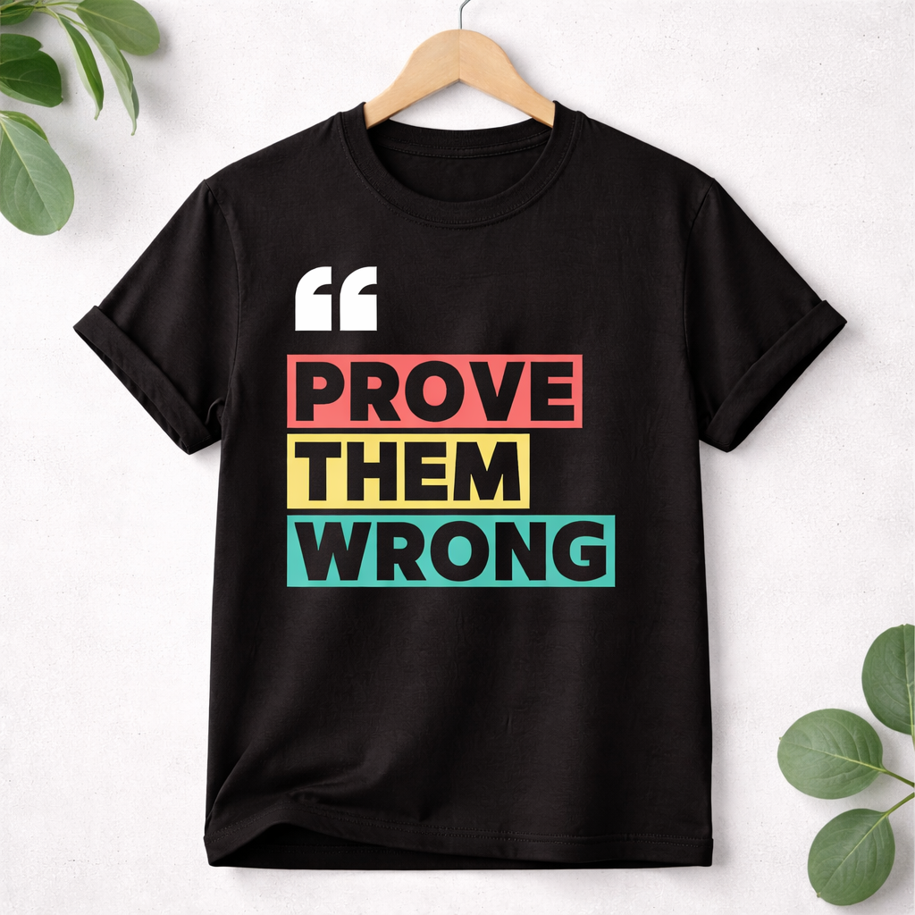 Prove Them Wrong – Unisex Motivational Graphic T-Shirt