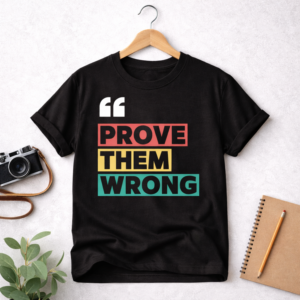 Prove Them Wrong – Unisex Motivational Graphic T-Shirt