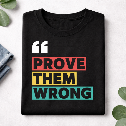 Prove Them Wrong – Unisex Motivational Graphic T-Shirt