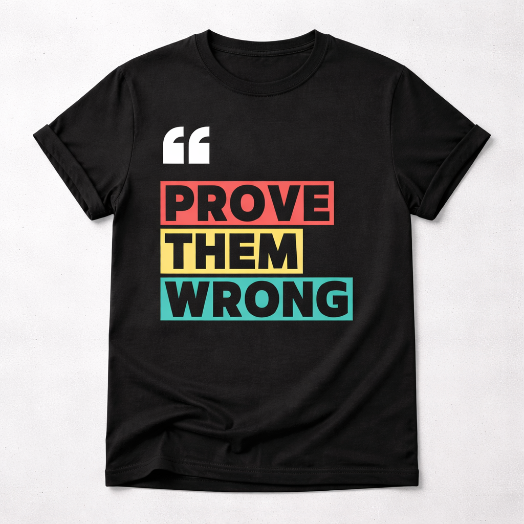Prove Them Wrong – Unisex Motivational Graphic T-Shirt